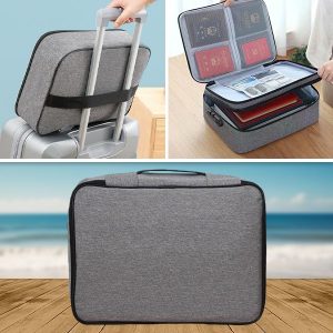 Ūdensnecaurlaidīga soma ar paroli dokumentiem un vērtīgām lietām | DOCTURO