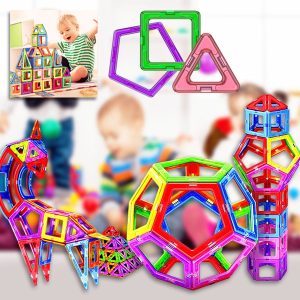 3D magnētiskie klucīši (50 gab.) | BUILDNETIC