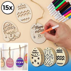 Lieldienu koka olas (15 gab.) | EGGNAMENTIFY