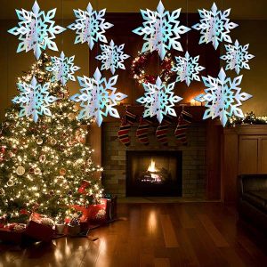 3D sniega virtenes dekori (6 gab.) | HOLOFLAKE