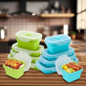 Izturīgi BPA nesaturoši salokāmi silikona trauki (4 izmēri) | POPLATE