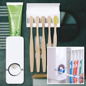 Zobu pastas dozators un birstes turētājs | BRUSHBASE