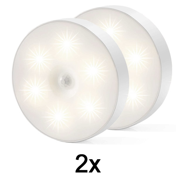 2x Vieda LED lampa ar kustības sensoru | LUMISIGN