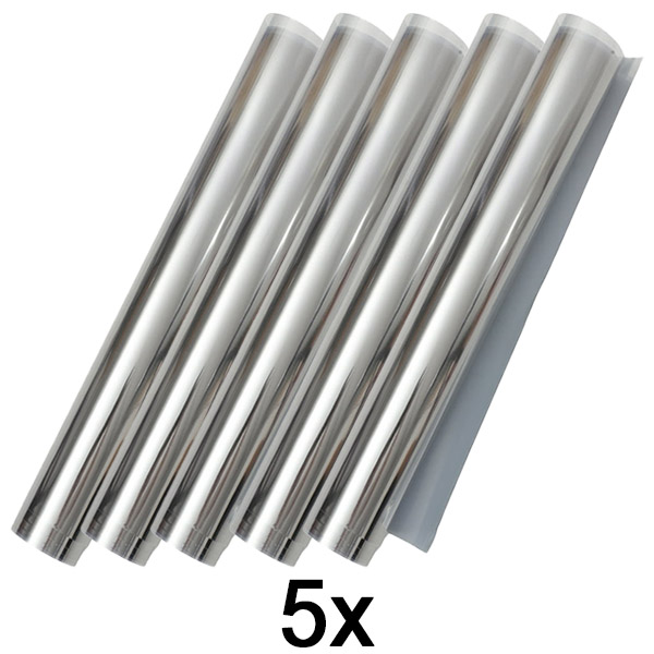 5x Pašlīmējošā spoguļfolija (45 x 200 cm) | FOILBLISS